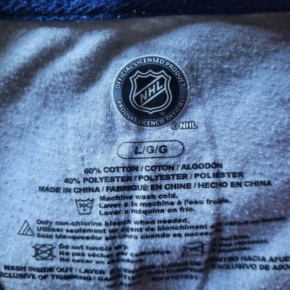 NHL Montreal Canadians Cropped Raglan Sleeve Top L - Picture 7 of 7